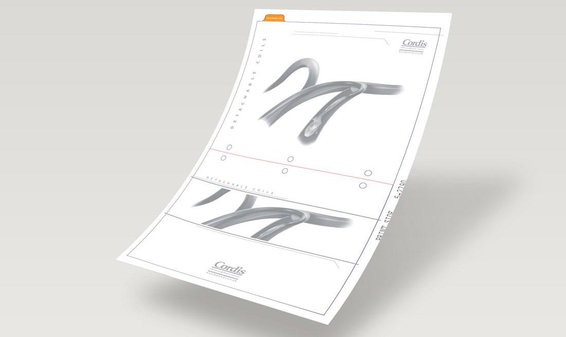 Cordis sales material design
